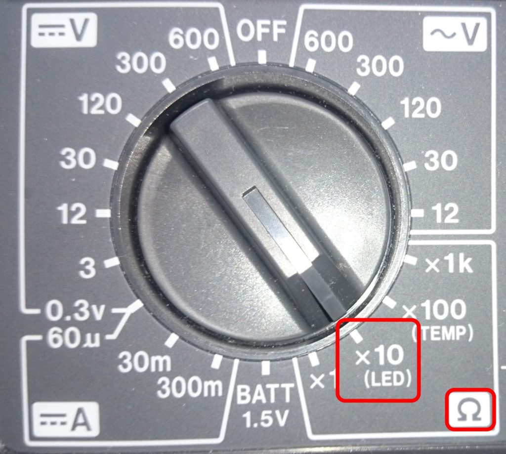テスター 回路計 の使い方 電圧 電流 抵抗 導通の測定方法