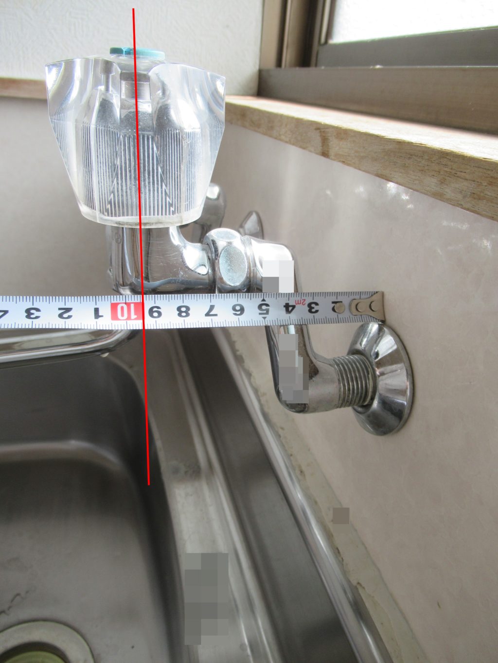 キッチン・台所の壁付シングルレバー混合水栓の交換方法（取り替え）