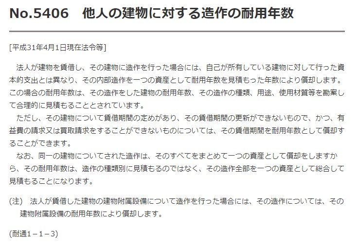 不動産所得における必要経費の勘定科目と主な減価償却資産の耐用年数